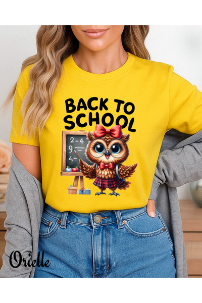 Orielle Tricou Relaxed Fit Owl Teacher