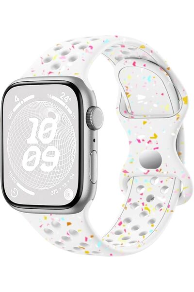 Upeak Sport Straps Compatible with Apple Watch Band 42mm 44mm 45mm 49mm, Eco-...