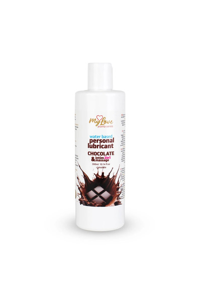 mylove Lubrifianți aromatizați Seria Aroma Intim și Masaj 2 în 1 Ciocolată 300ml