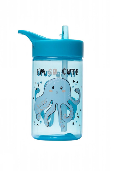MOISY Jellyfish Straw Flask Water Bottle Pp 430Cc