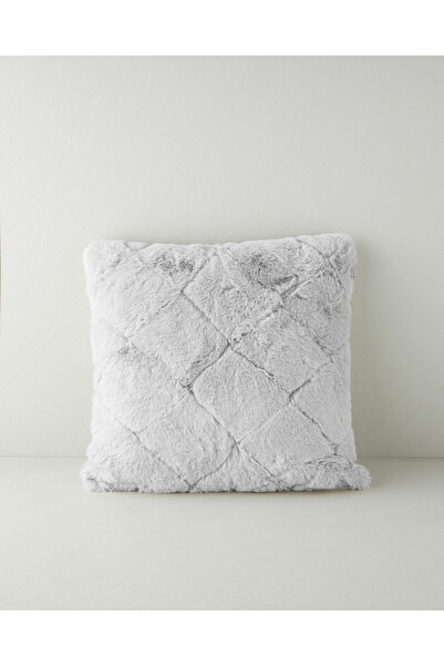 English Home Soft Touch Rabbit Plush Cushion Cover 45X45 cm Gray