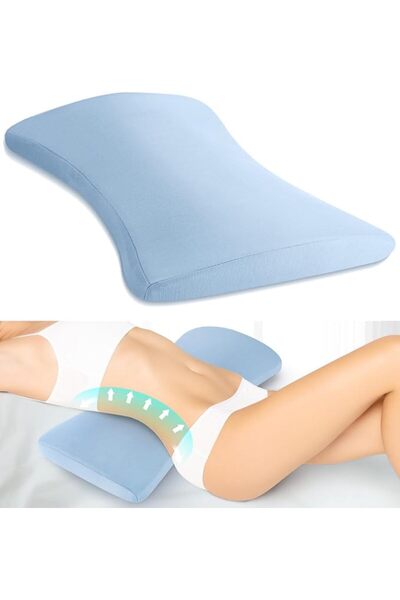 GENERAL Lumbar Support Pillow Wedge & Posture Corrector, Bed Use Covers Inclu...