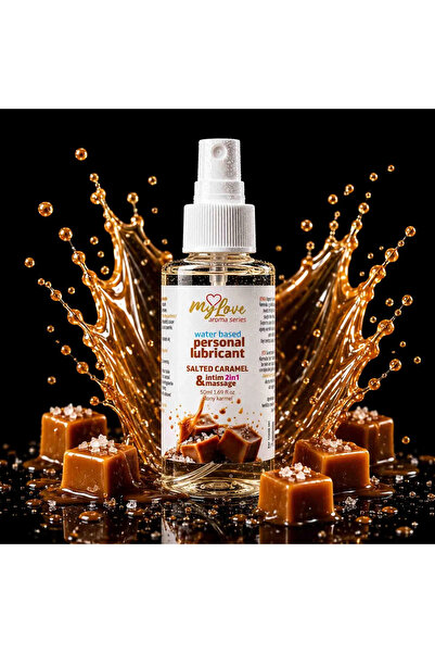 mylove Flavored Lubricants Aroma Series Intimate & Massage 2in1 Salted Carame...
