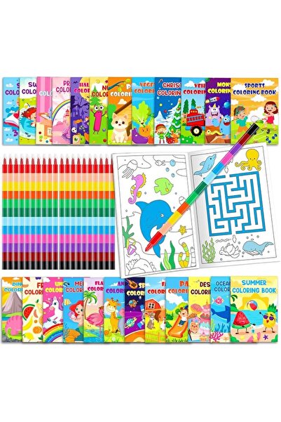 GENERAL 48 Mini Safari Animal Theme Activity Books, Wholesale Jungle and Safa...