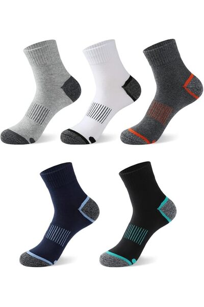 GENERAL Flysimoli (5 Pairs) Low-Cut Sports Socks, Moisture-Wicking with Odor ...