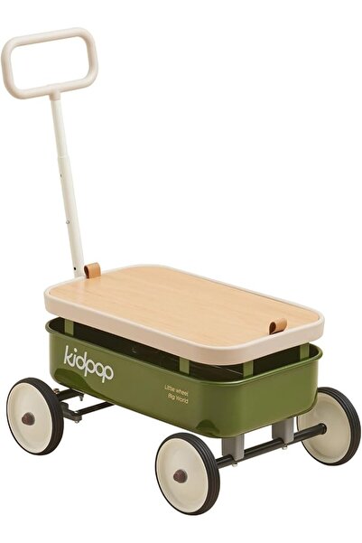 KIDPOP 3-in-1 Push Walker for Kids Ages 2.5-8 with Removable Wooden Cover & A...
