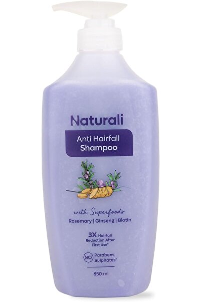 Naturali Anti-Hairfall Shampoo with Rosemary Oil & Ginseng Extract | Reduces ...