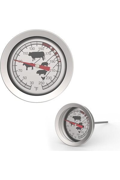 GENERAL Stainless Steel Large Dial Meat Thermometer for Oven and Grill, Water...