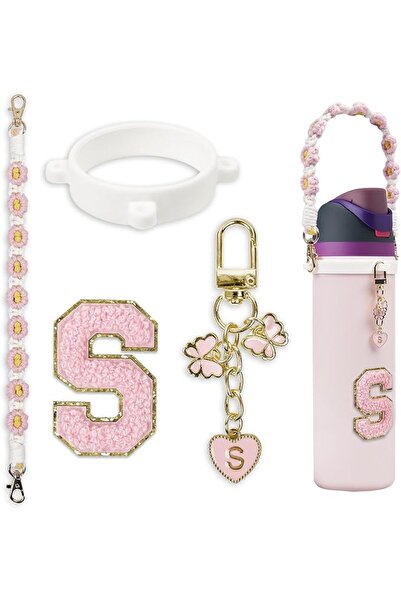 GENERAL Cute Letter Design Straw Set Compatible with Oala Water Bottle 710&94...