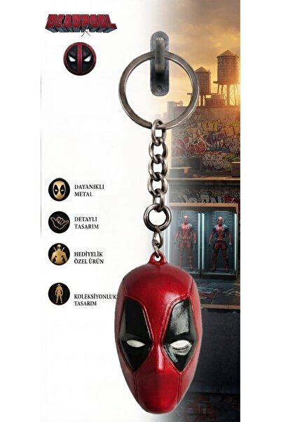 mdm style Red Black Mask Figured Keychain