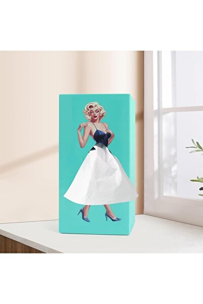 NALACAL Creative Tissue Boxes Holder, Turquoise Lady Skirt Tissue Boxes, Cove...