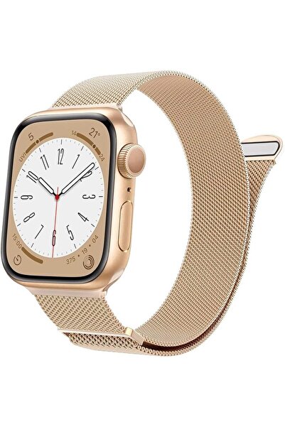 MUGIM Stainless Steel Magnetic Mesh Band for Apple Watch, Adjustable Replacem...