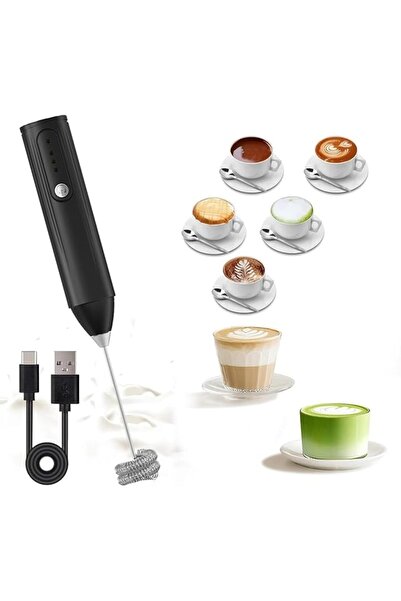 GENERAL Juewen Milk Frother Coffee Mixer Handheld Electric Milk Frother Recha...