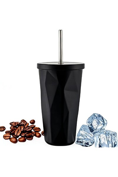 GENERAL Georgeskid Stainless Steel Tumbler, 500ml, Black, Insulated and Leak-...