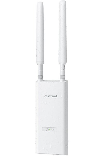 BrosTrend نقطة وصول واي فاي خارجية AC1200 بعيدة المدى، تعمل بتقنية PoE