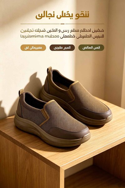 NajdEva Shop Men’s Slip‑On Walking Shoes, Breathable Knit Mesh Casual Loafers, Lightweight Cushioned Thick Sole Comfort Sneakers, Non‑Slip Outdoor Daily Shoes for Men