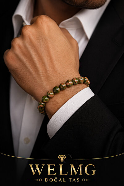 welmg Unakite Bracelet - Natural Stone Bracelet