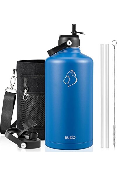 BUZIO Insulated Water Bottle That Keeps Water Cold for 48 Hours Large Capacit...