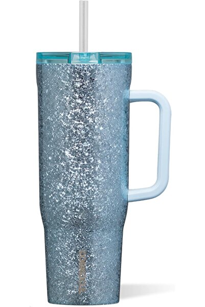 Corkcicle Cruiser Insulated Tumbler with Straw (Steel Shadow)