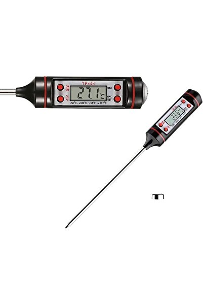 GENERAL Electronic Food Thermometer Stainless Steel Instant Read Thermometer ...
