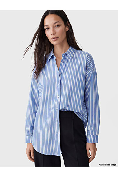LC Waikiki Striped Poplin Women's Shirt for Style Enthusiasts from Uzg Store