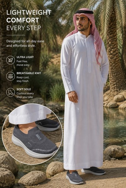 Generic Brand أحذية رجالية كاجوال منسوجة من قماش شبكي سهلة الارتداء، أحذية خفيفة الوزن مبطنة بنعل سميك، أحذية رياضية سهلة الارتداء قابلة للتنفس، أحذية مشي للاستخدام اليومي والعمل والسفر في الهواء الطلق وكبار السن، متعددة الألوان