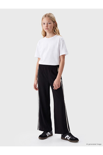 LC Waikiki Wide Leg Fit Girls' Gabardine Trousers for Style Enthusiasts from ...