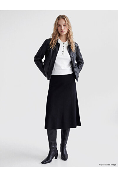 LC Waikiki A Knitted Skirt with Waist Cord for Style Enthusiasts from Uzg Store