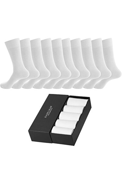 GENERAL 10 Pairs Mens Dress Socks Comfortable Cotton Crew Sock Calf High Brea...