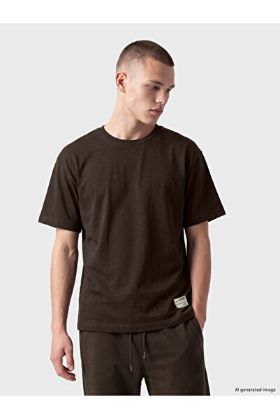 LC Waikiki Esvab • Modern & Distinctive Loose Fit Zero Roba Collar Men's T-Shirt