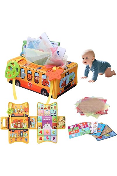 GENERAL Sofam Montessori Tissue Box Toy for Children Aged 6 to 12 Months, Bab...
