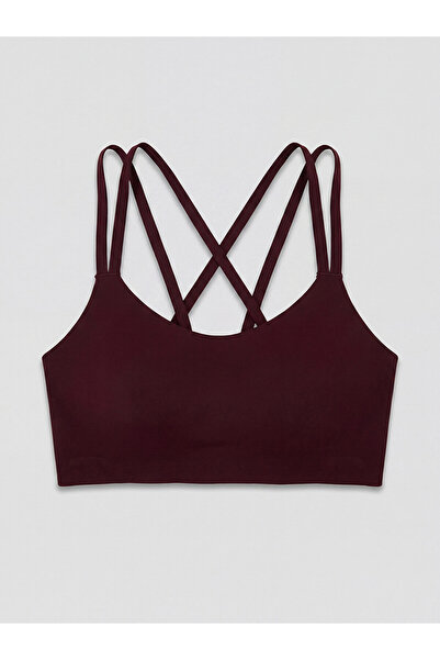 LC Waikiki Sports Bra - Burgundy - Plain