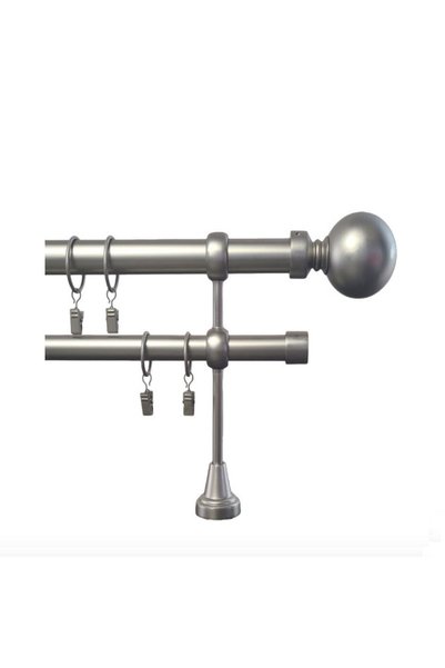 CasaRossaTextil Galerie Metalică Dublă 160cm | 19/25 mm – NO2 | Pentru Perdea...