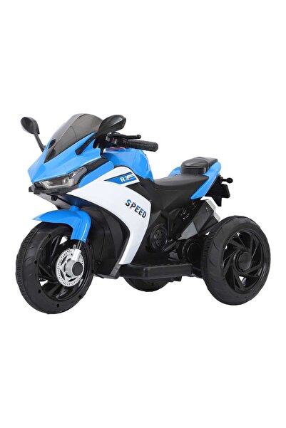 Skid Fusion Rechargeable Kids Ride On Motorcycle, 6V, Blue