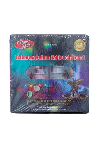 Homemate Home Mate Rainbow Colour Charcoal, 40 pcs, FB330