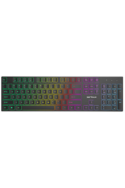 SERIOUX Tastatură office cu iluminare * Mod: USB cu fir * Număr tastă: 104 * ...