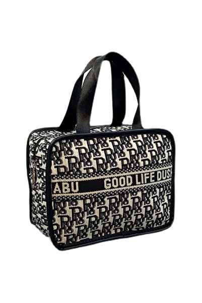 Generic Brand 1pc Houndstooth Cosmetic Bag R Letter Fashion Portable Storage ...
