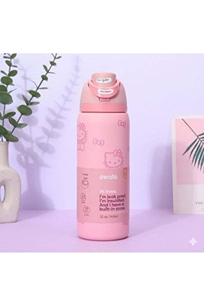 owala FreeSip Insulated Stainless Steel Water Bottle (Pink 32OZ)