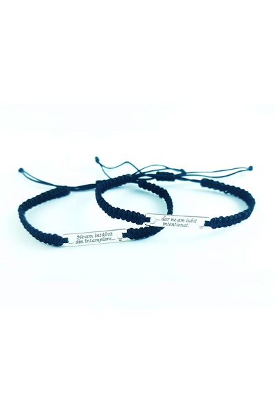 Generic Brand Set bratari cuplu din argint 925