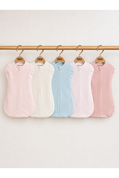 Kidaxi 100% Cotton Zippered Baby Swaddle-Sleeping Bag