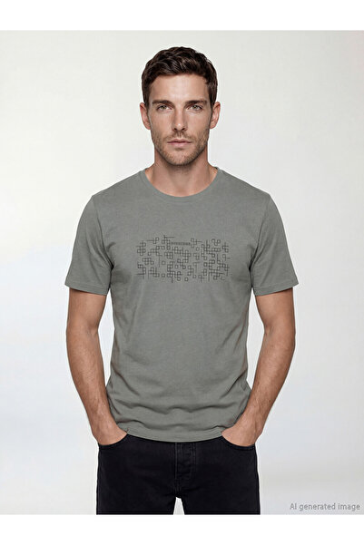 LC Waikiki Crew Neck Printed Jersey Men's T-Shirt