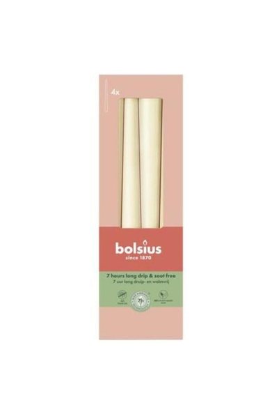 Bolsius Set 2 x Lumanare Conica, Bolsius, Crem, Parfumata