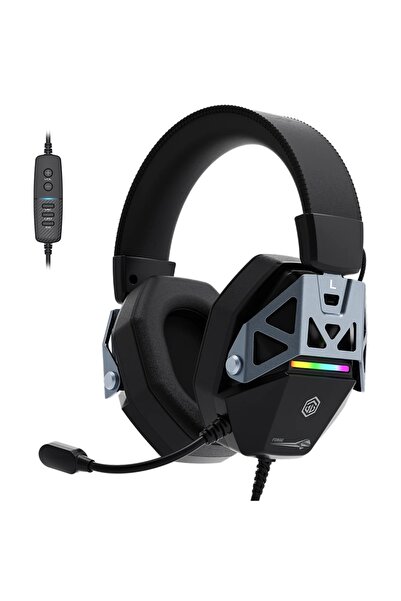 GAMEBOOSTER GB-H15B Forge RGB 7.1 Virtual Surround ENC Siyah Oyuncu Kulaklığı