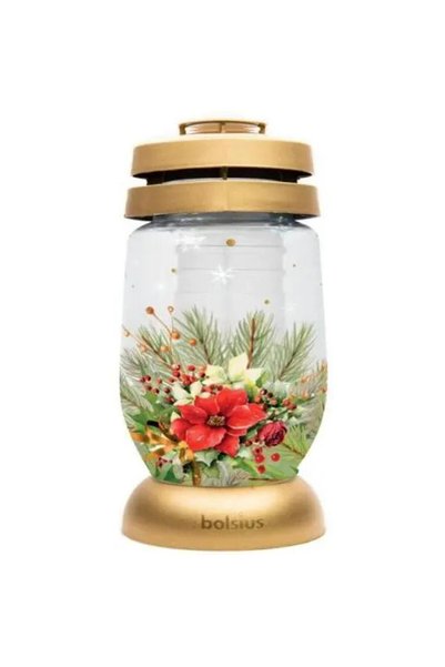 Bolsius Candela din Sticla, Model Craciunita, 2 l