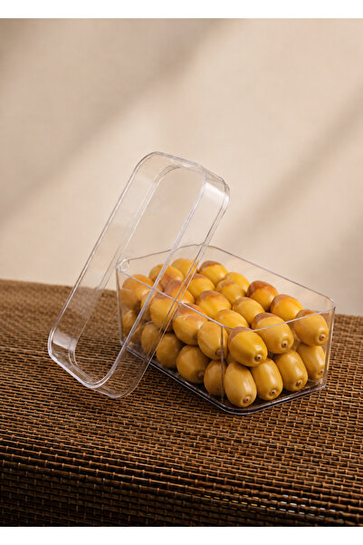 Saudia 20 Transparent Acrylic Boxes with Lids - for Cakes - for Desserts - fo...