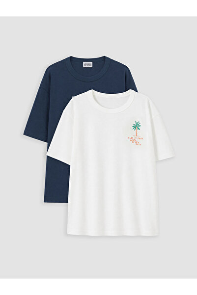 LC Waikiki Printed Boys' T-Shirt 2 Pack
