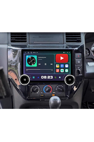 Carplayer شاشة أندرويد لسيارة نيسان باترول سفاري Y61 موديل 2004-2021، مع مقبض...