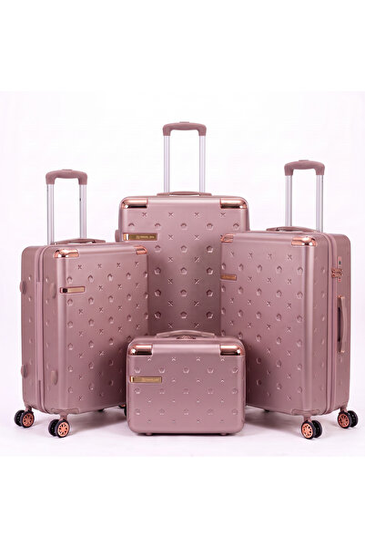 Dubai Power 4PC ABS Hardside Luggage Set 14/20/24/28 Inch | Lightweight Carry...