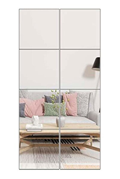 Arabest 8-Piece Full Length Mirror Tiles,20*20cm Frameless Wall Mirror,Full B...