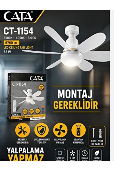 Fan led armatür